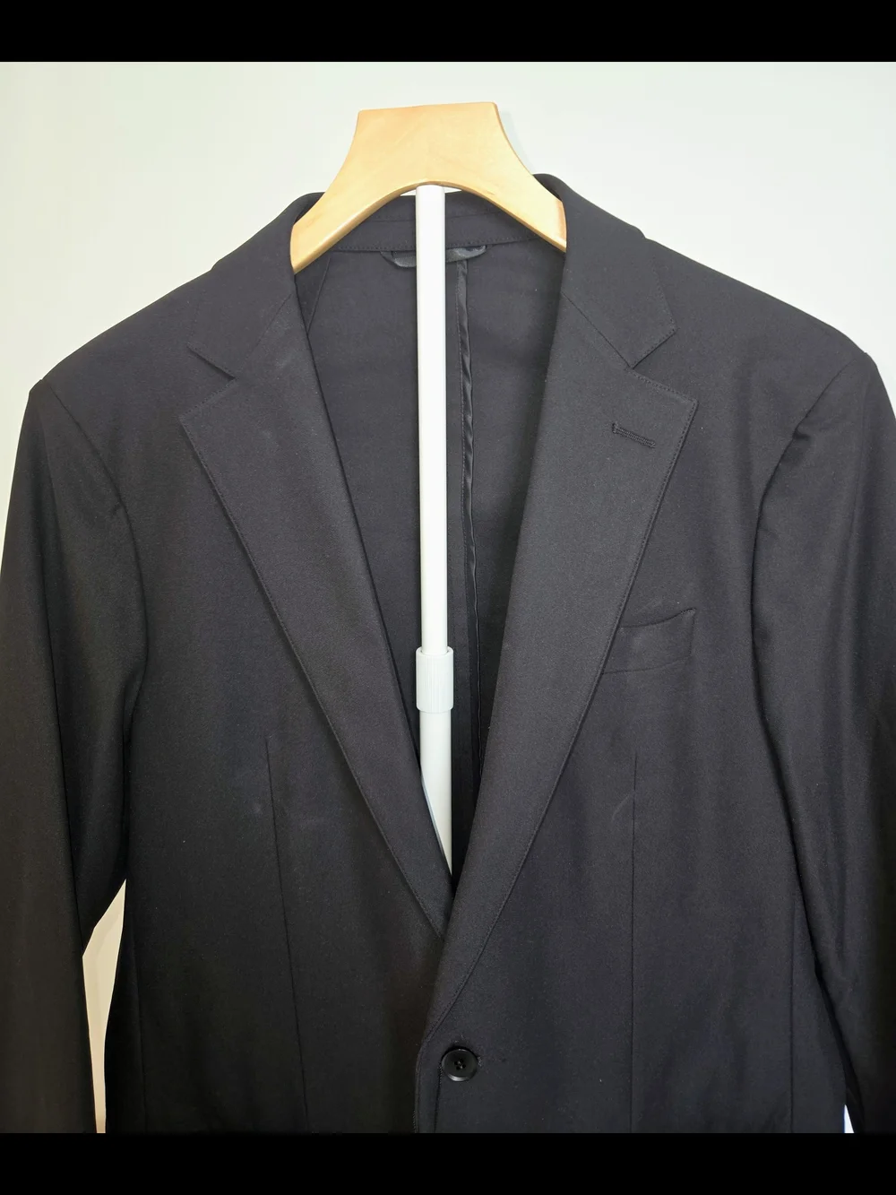 Sene Studio Soho Flex Men's Black Two-Button Tailored Blazer. 40L NWT